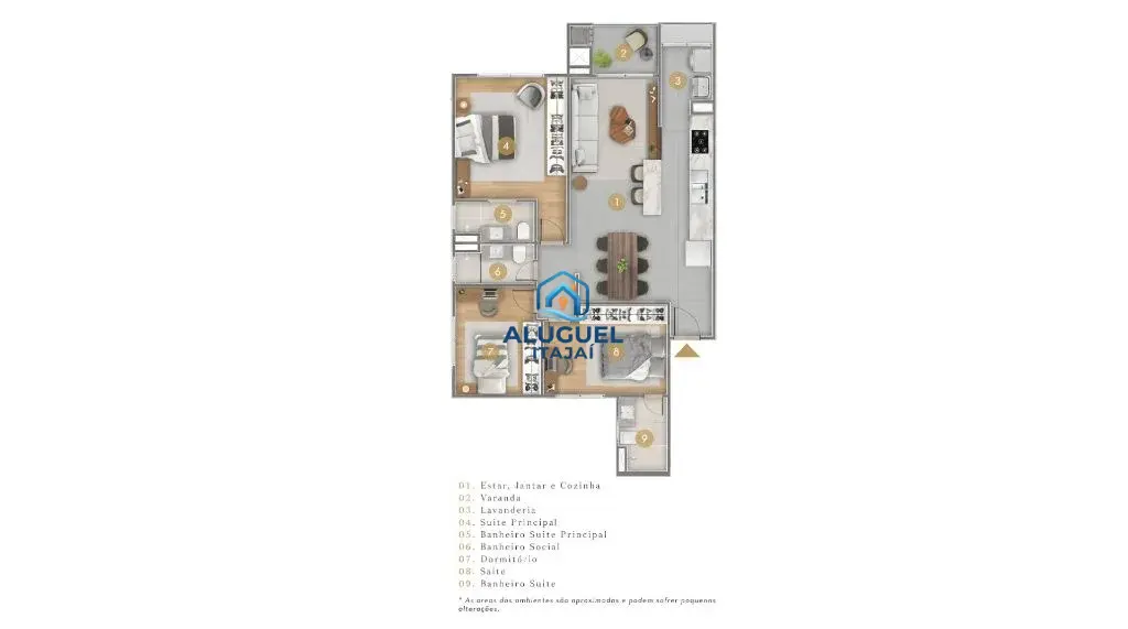 Apartamento para Venda em Camboriú no Areias com 3 Quartos e 92m² | Academia / Ginásio e 2 Suítes - Foto 3